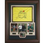 2006年美国大师赛Phil Mickelson与Fred Couples签名果岭旗