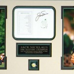 美国大师赛Jack Nicklaus签名记分卡