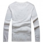 万星威毛衣针织衫CLP4229-N921米白