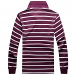万星威长袖T恤 CGP1038-W235/紫条纹