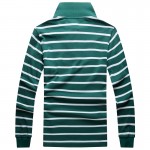万星威长袖T恤 CGP1038-G323/绿条纹